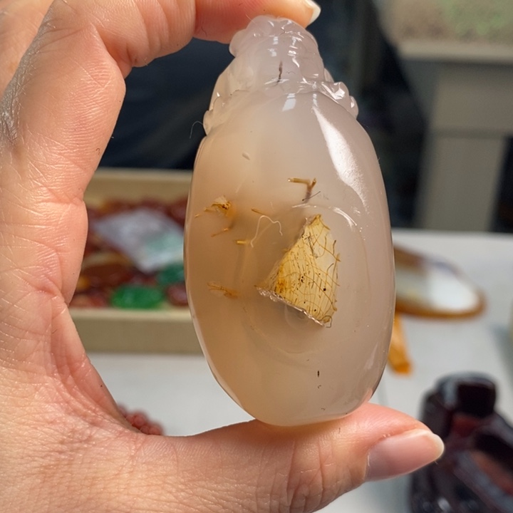 玛瑙/玉髓吊坠(不含链)未镶嵌