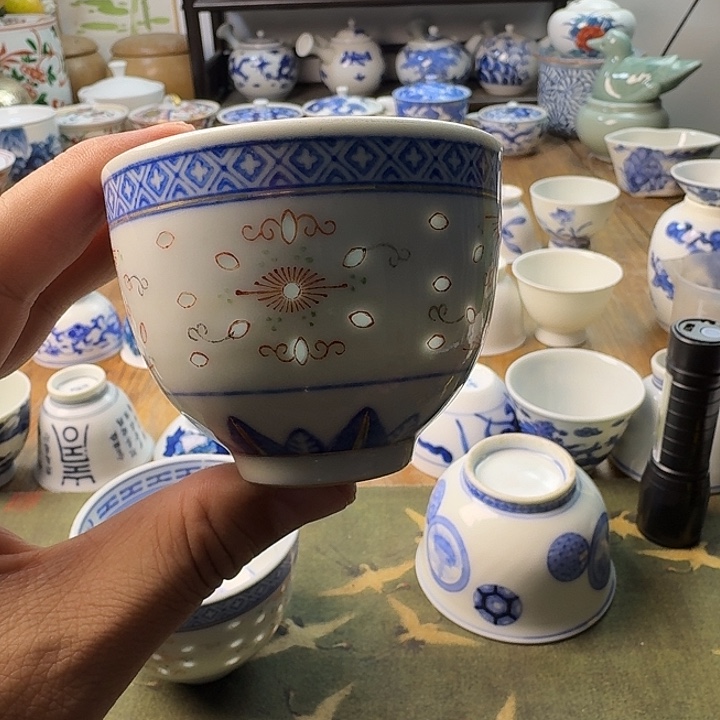 7**?青花瓷器杯子茶具