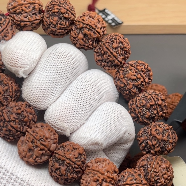 金刚菩提手串103雪花六瓣麒麟纹