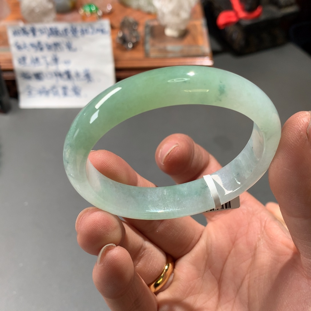 翡翠手镯未镶嵌52.5贵妃