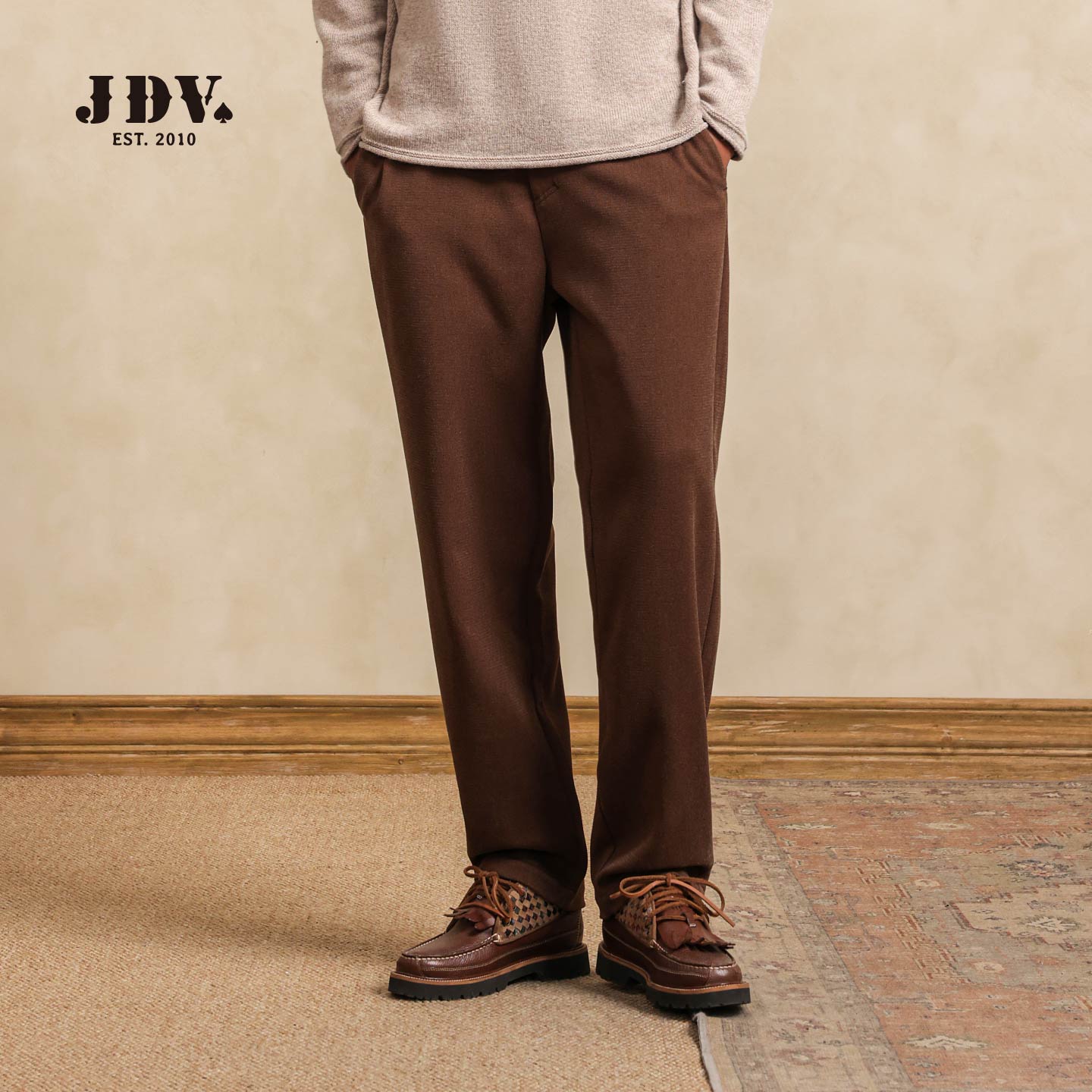 J.D.V秋季新款商场同款男直筒裤易打理休闲长裤WPL57P3