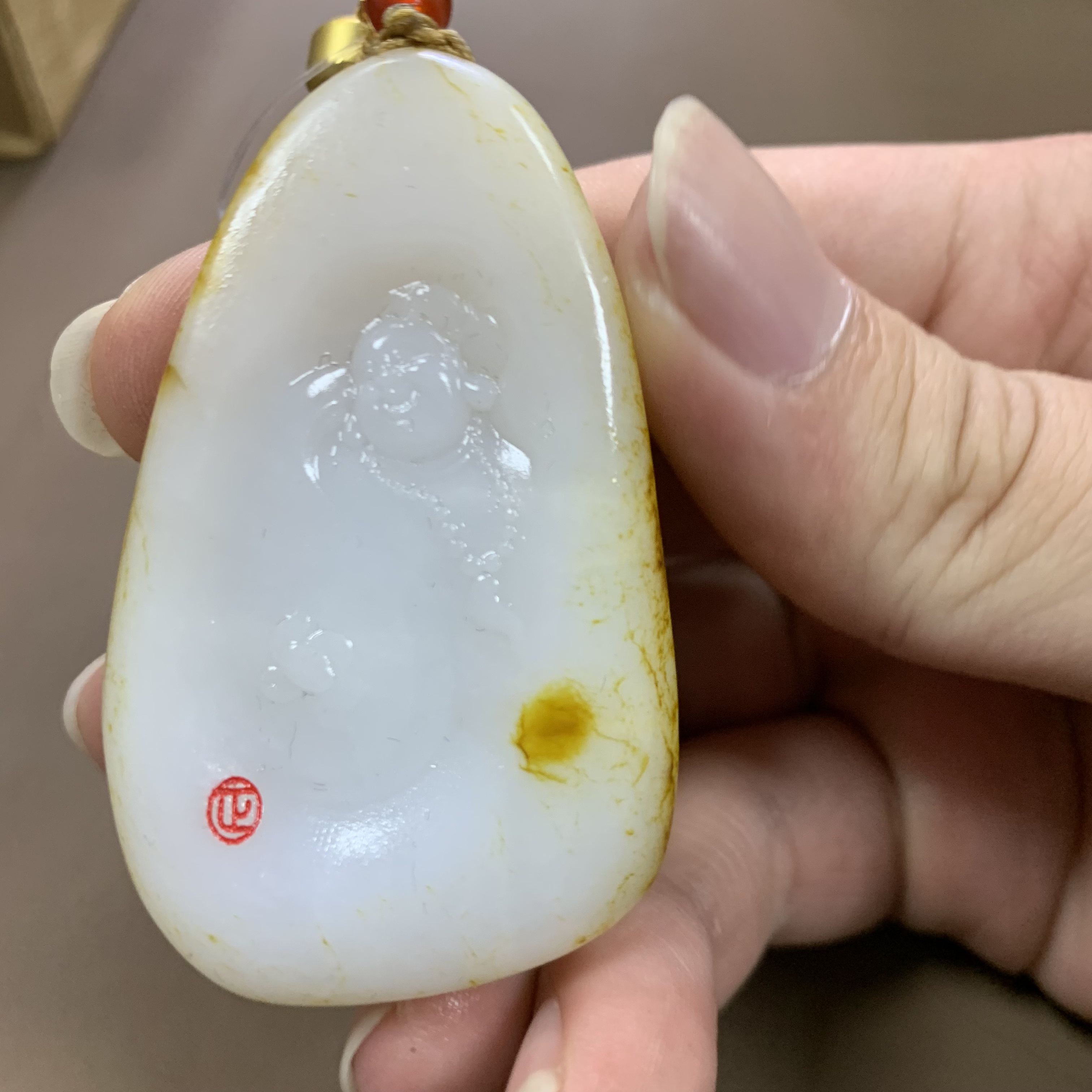 和田玉颈饰未镶嵌2.25 Y