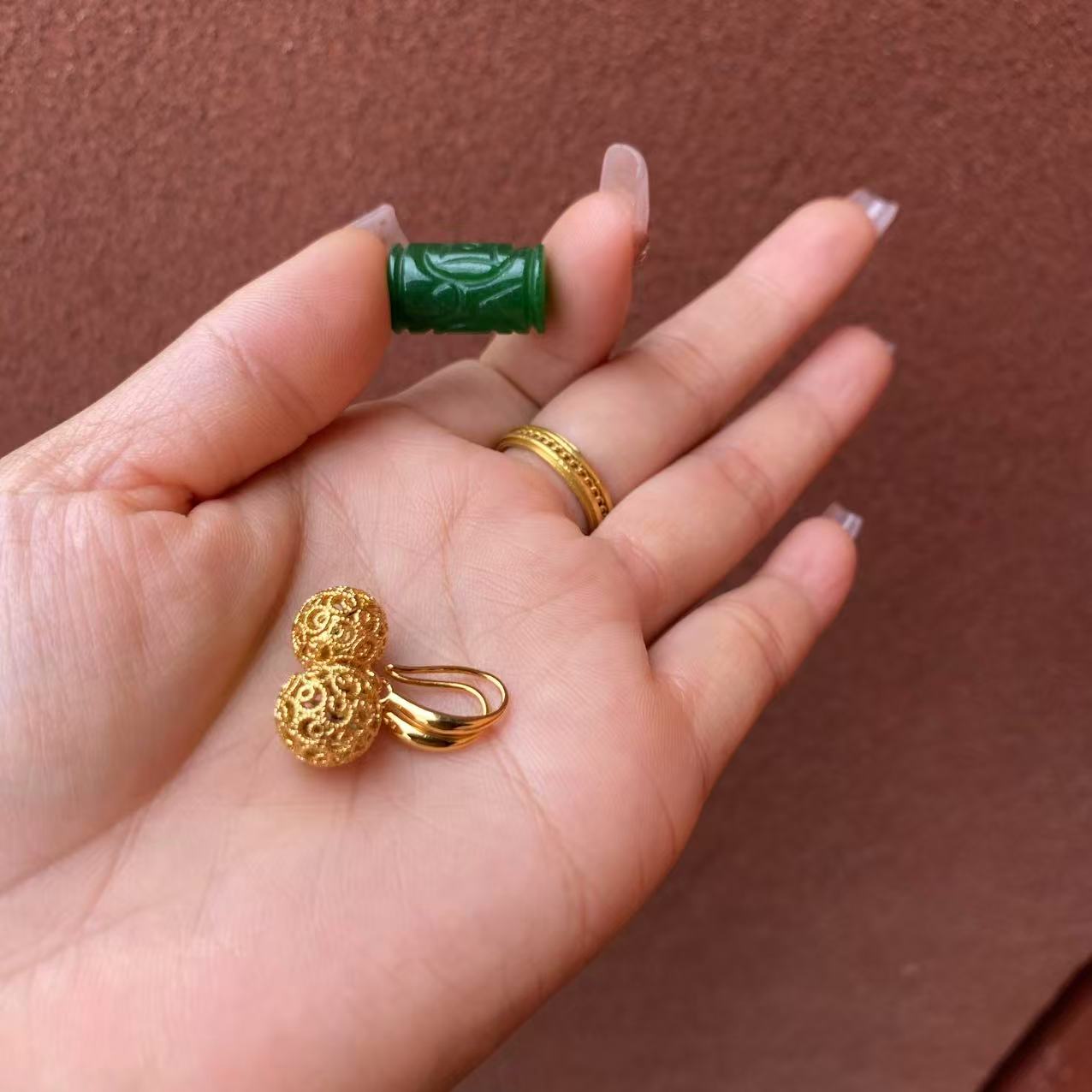 147镂空耳环-玛瑙珠多样发一