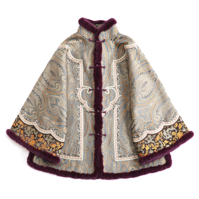 「语苏」乐锦坊 宋锦 手工原创设计感刺绣国潮女装棉服上衣