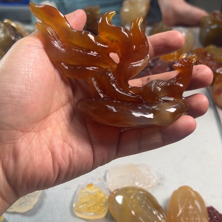 玛瑙/玉髓吊坠(不含链)未镶嵌秋****浅
