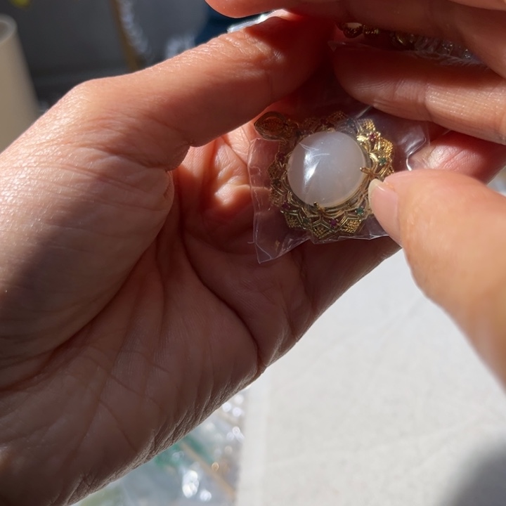 淡水珍珠胸饰银S925镶嵌