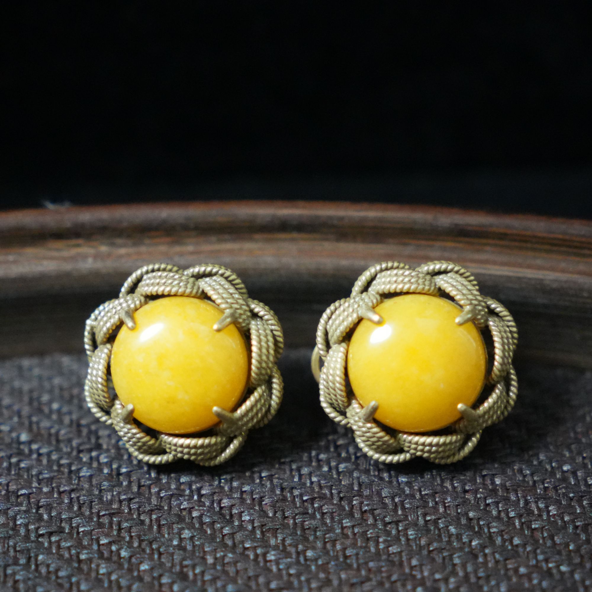 铜合金耳饰 买三送一中古vintage首饰耳饰耳环耳钉立体耳钉秋冬