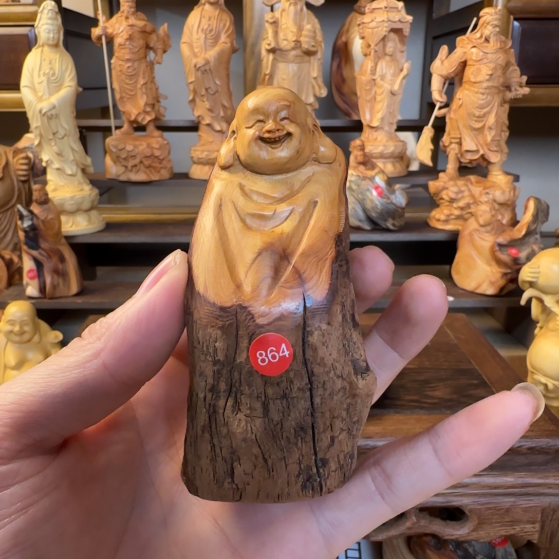 崖柏小木匠艺雕一物一拍