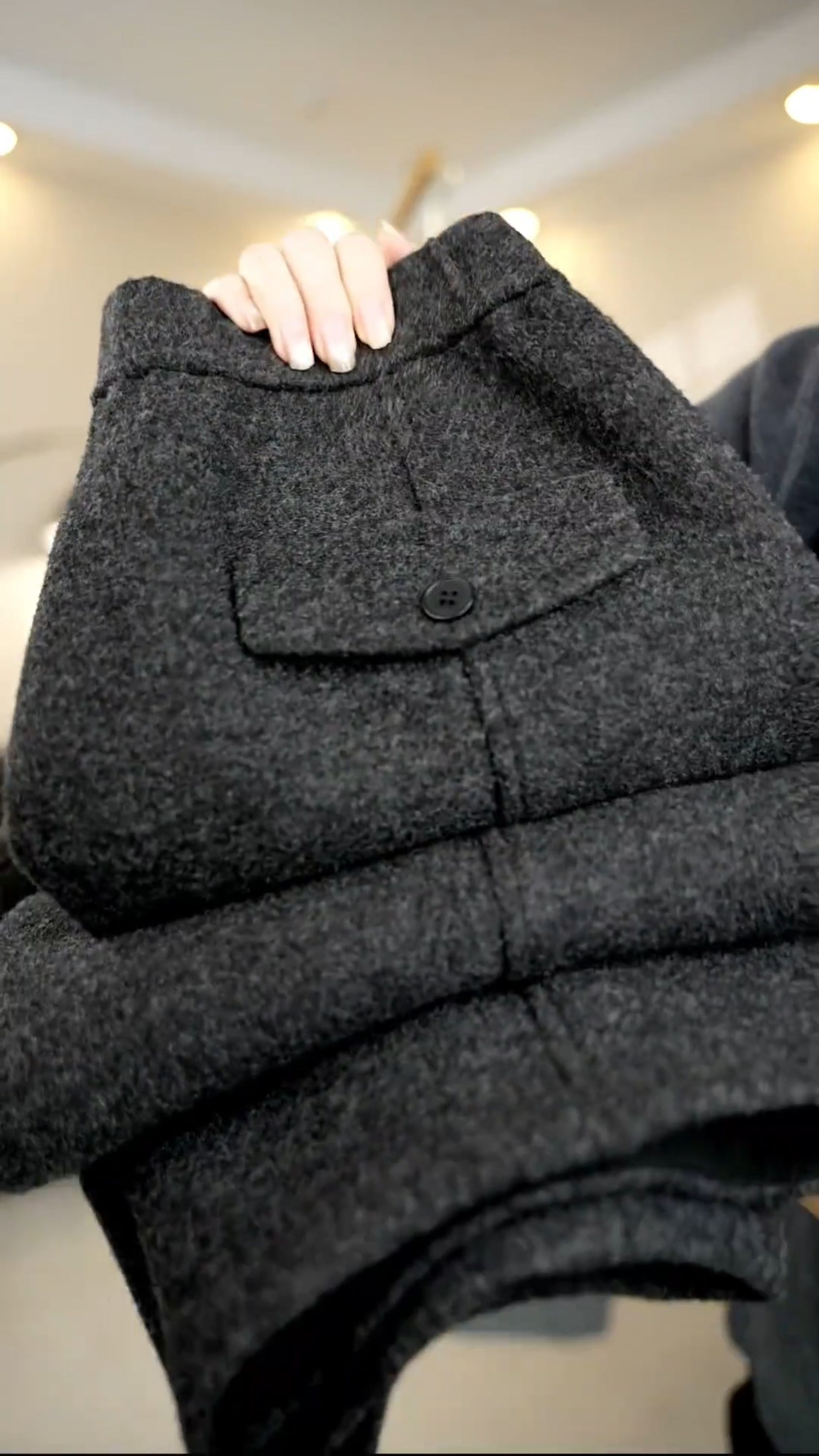 【澳毛】绵羊毛弯刀直通裤2025冬新款九分加厚保暖显瘦休闲裤女裤