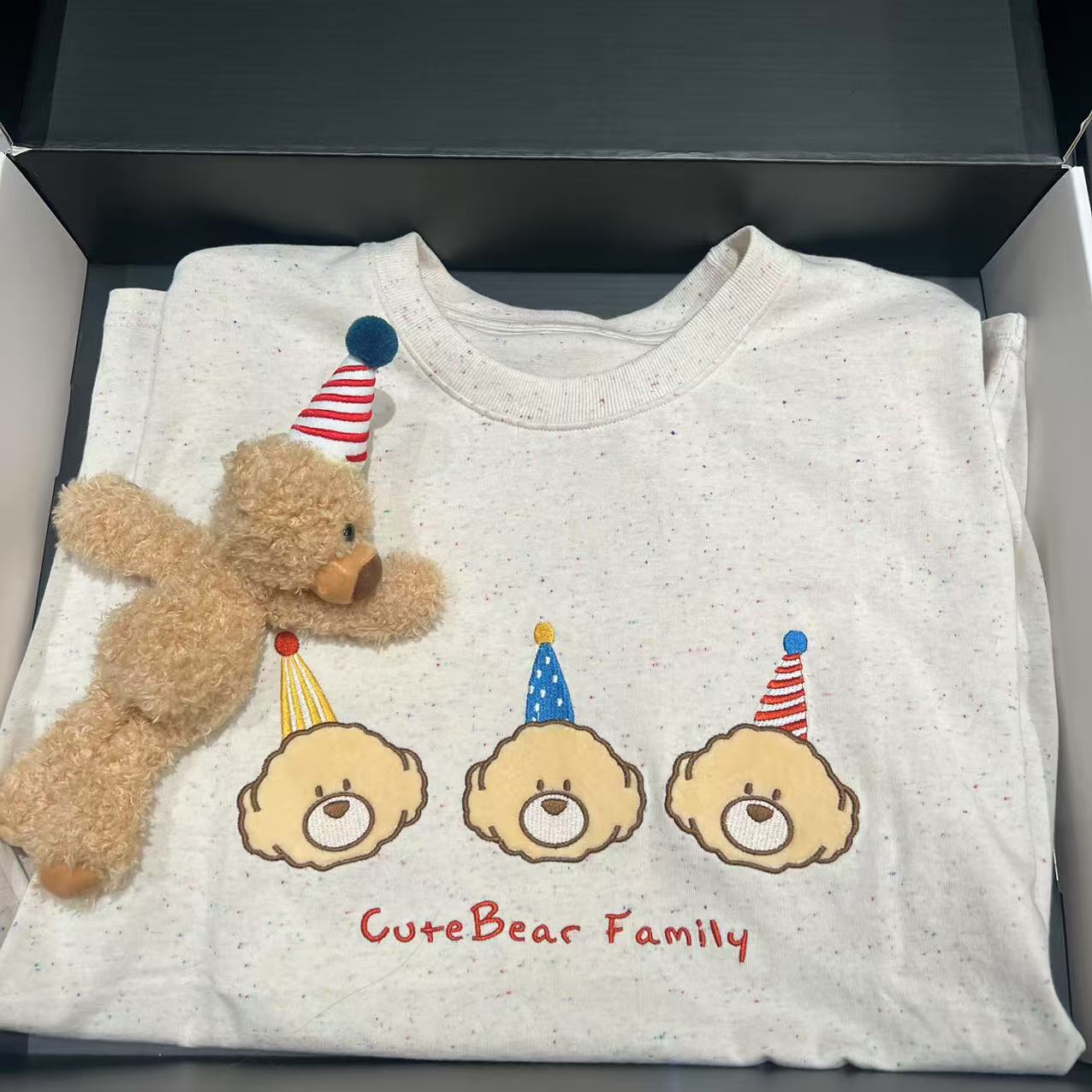 Fog（029）春夏新款喷绘立体玩偶设计感百搭圆领短袖T恤 DX02