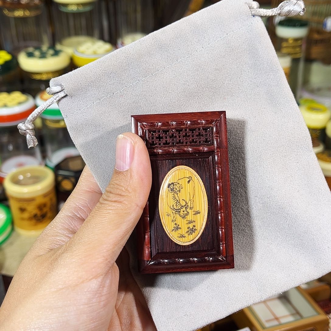 蟋蟀老红木竹蛉盒+布套