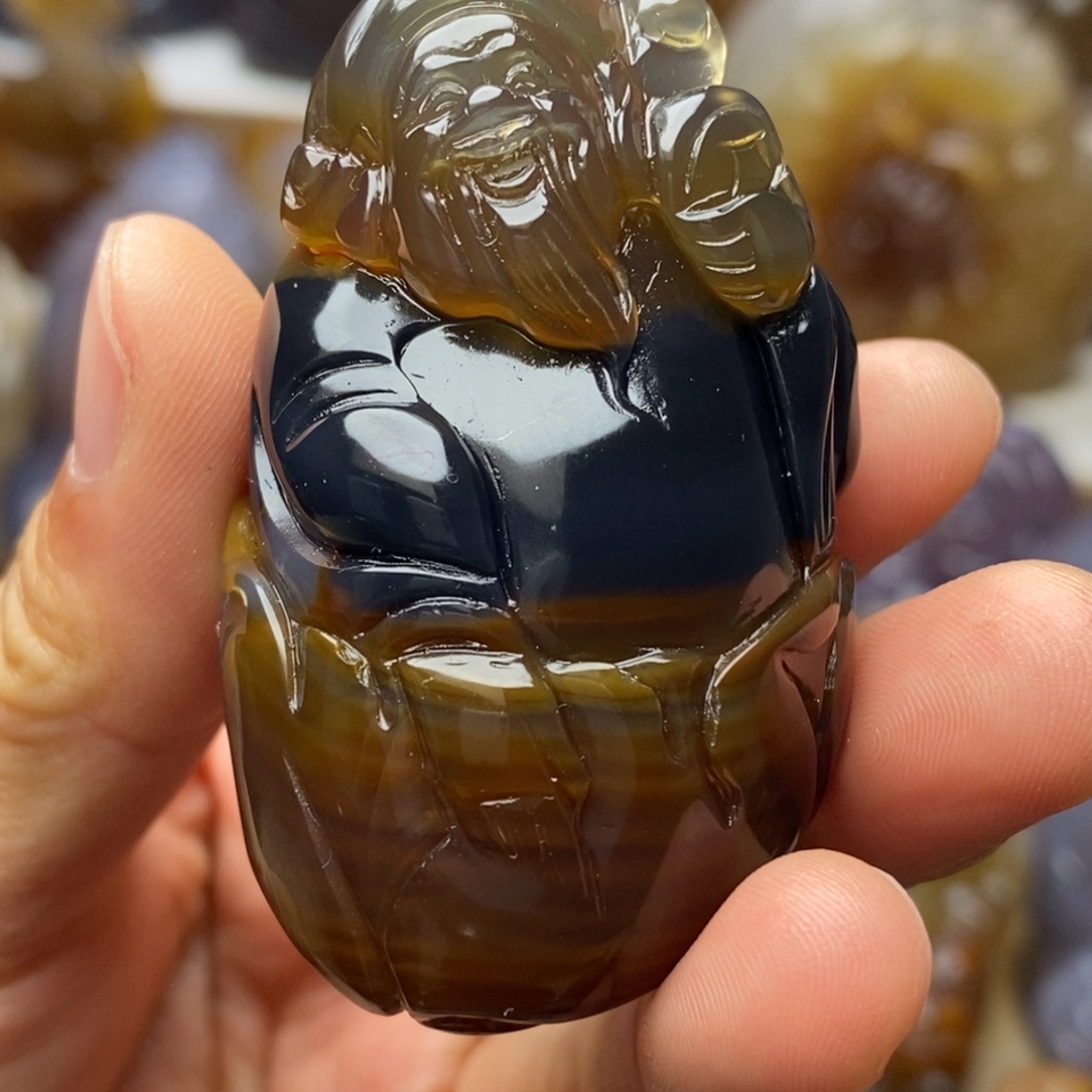 玛瑙/玉髓未镶嵌把件