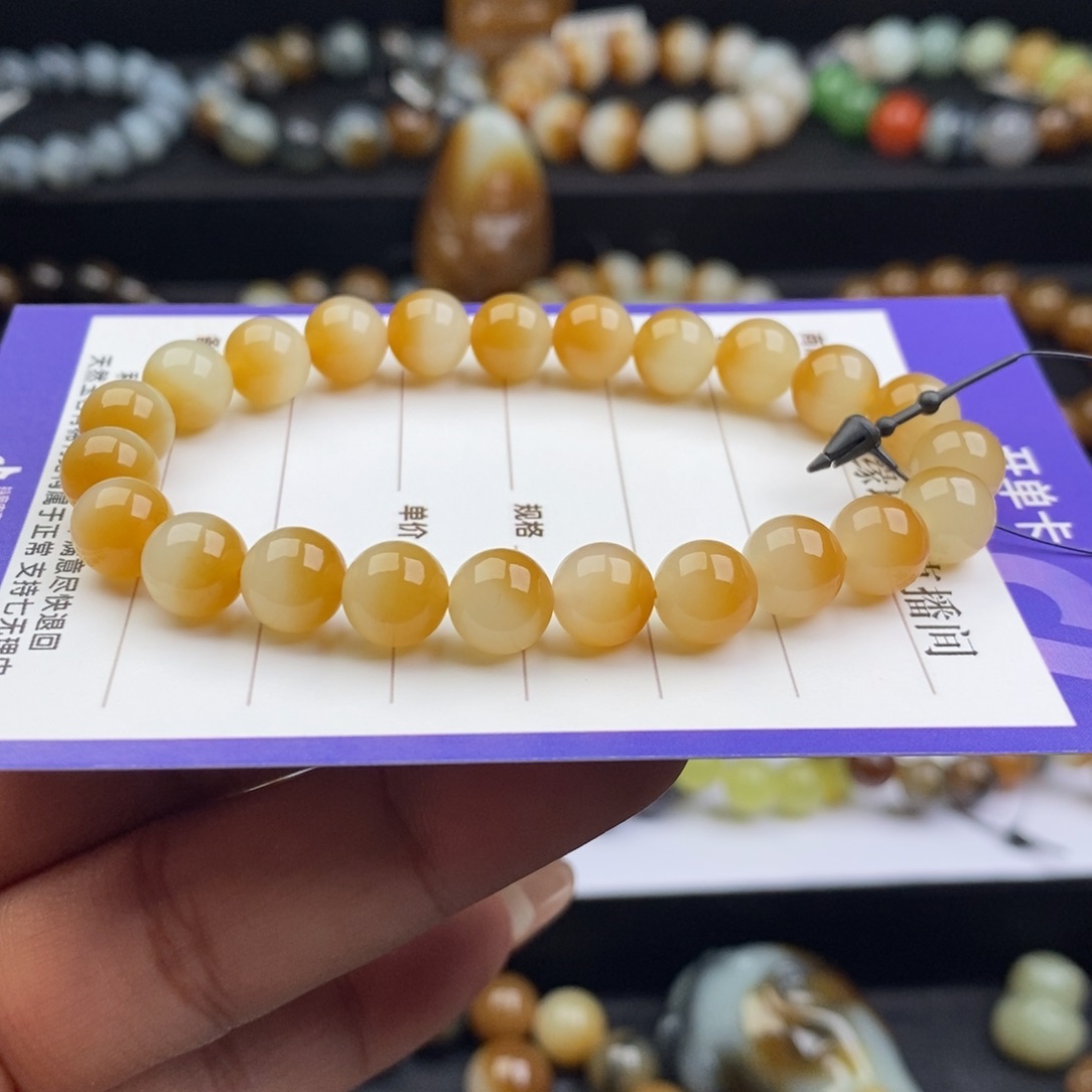 和田玉未镶嵌手链