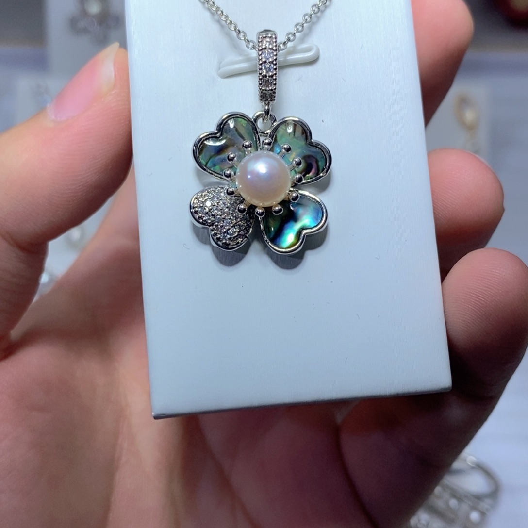 耳饰淡水珍珠银S925镶嵌