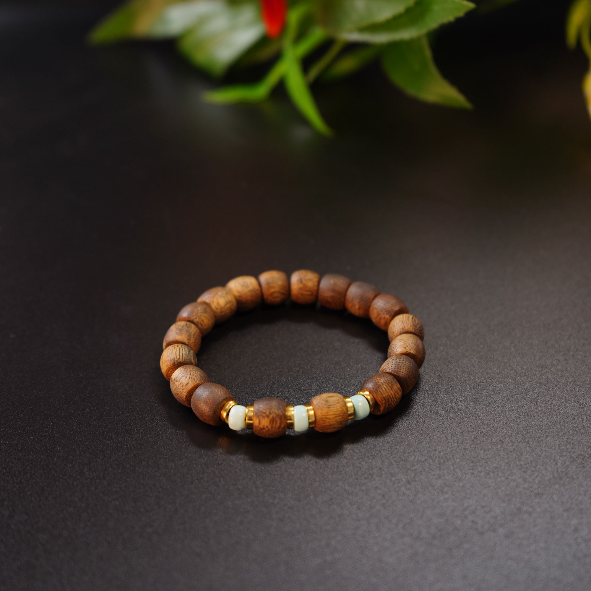 沉香（三生）绿松石直切手串三（多样性发货串珠）YLWC00073