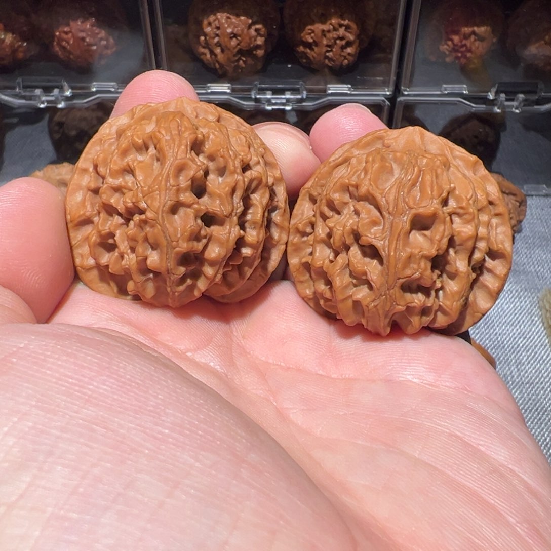 文玩核桃把件40苹果园