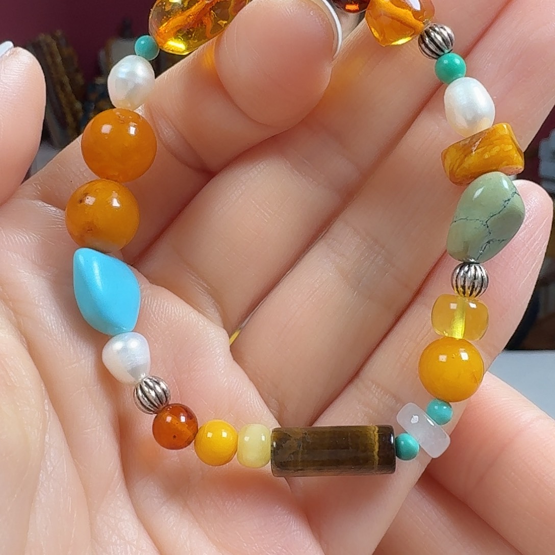 蜜蜡未镶嵌手链手串