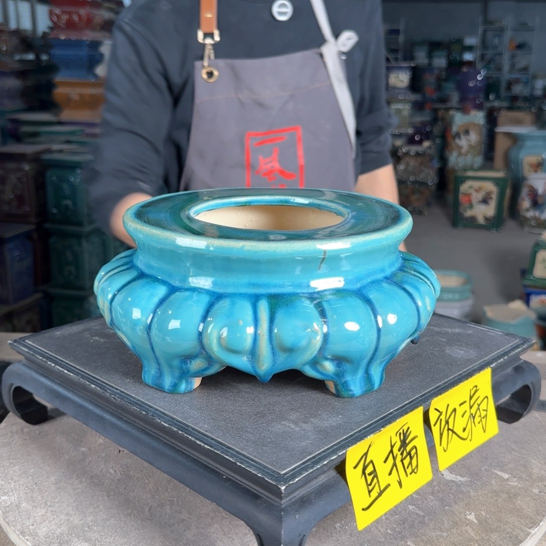 一风堂石湾花盆。微瑕