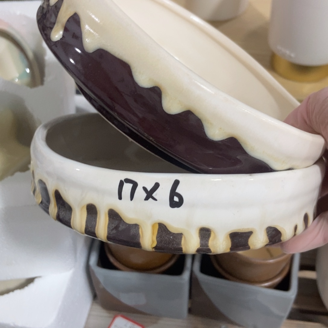 红陶高温陶瓷花盆