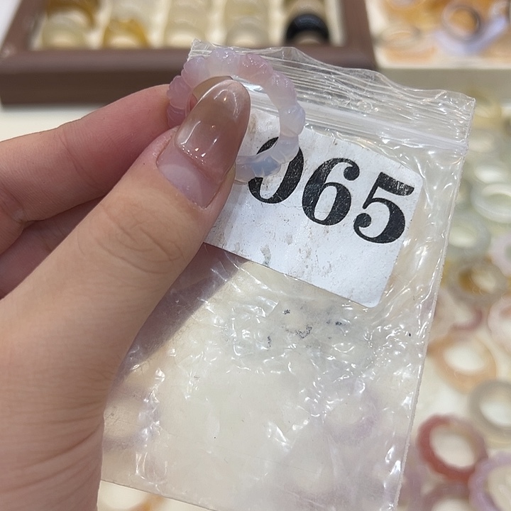 合金戒指玛瑙/玉髓65港17