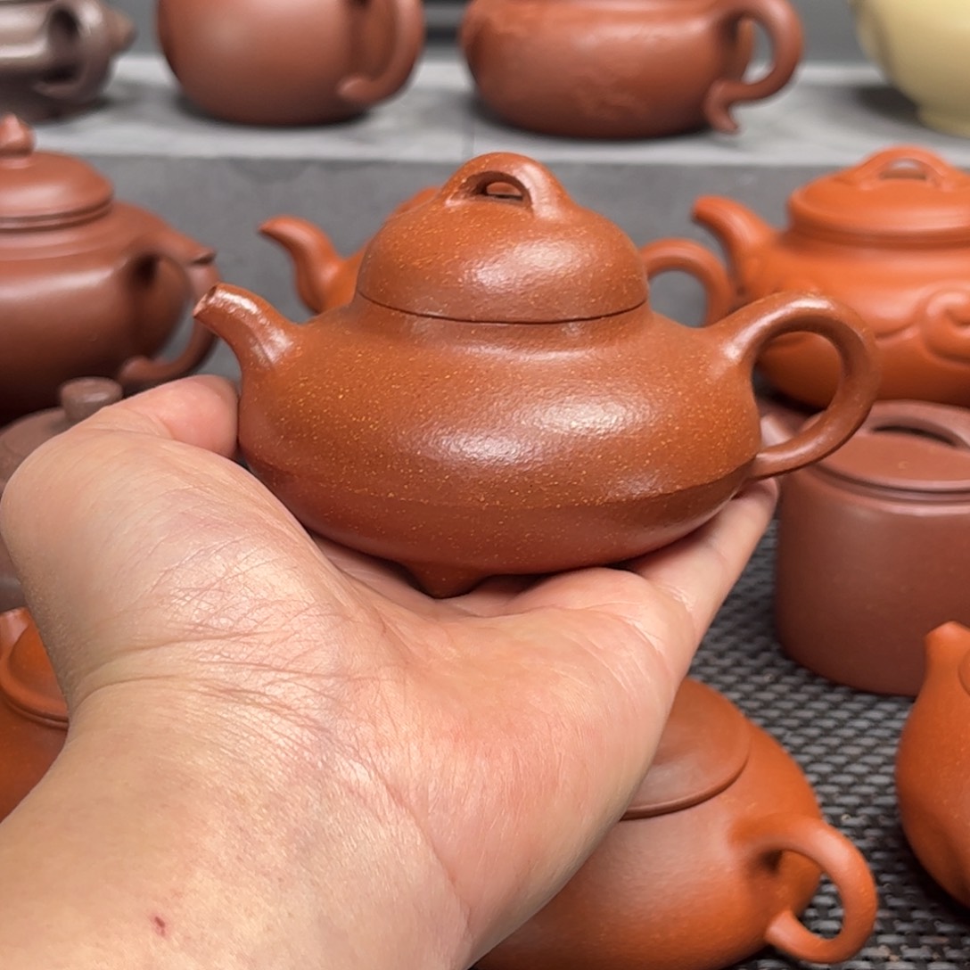 紫砂茶壶紫砂紫砂红降坡