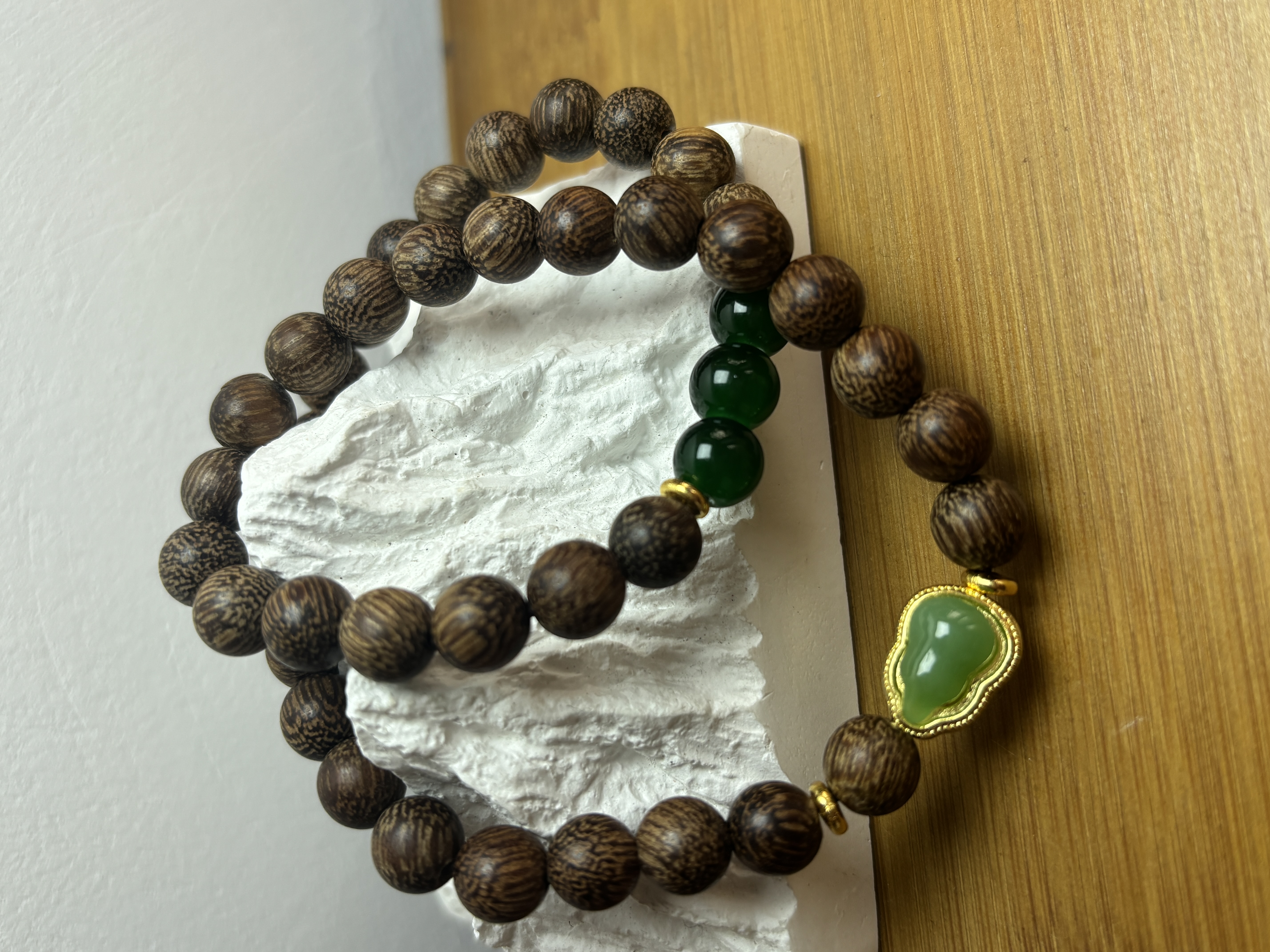 增香沉香木【福瀚精选】cx双圈带绿葫芦