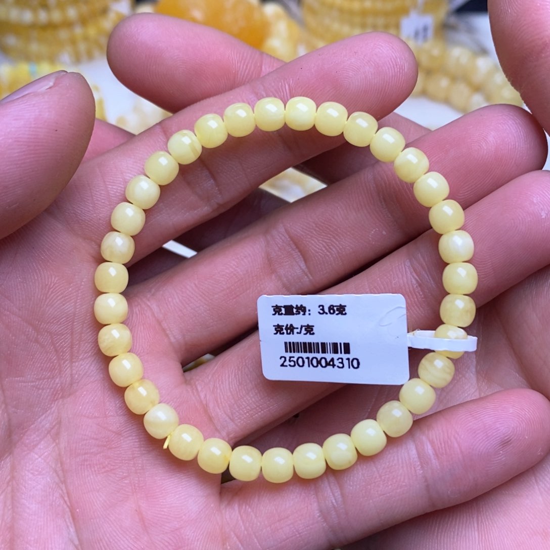 【闪购商品】蜜蜡裸石未镶嵌5+老型手串