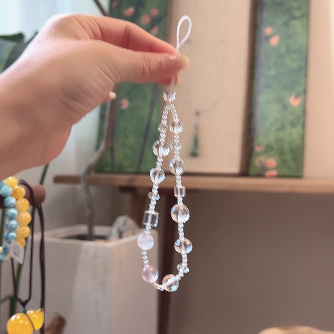 琳***当水晶手绳银S925镶嵌方糖