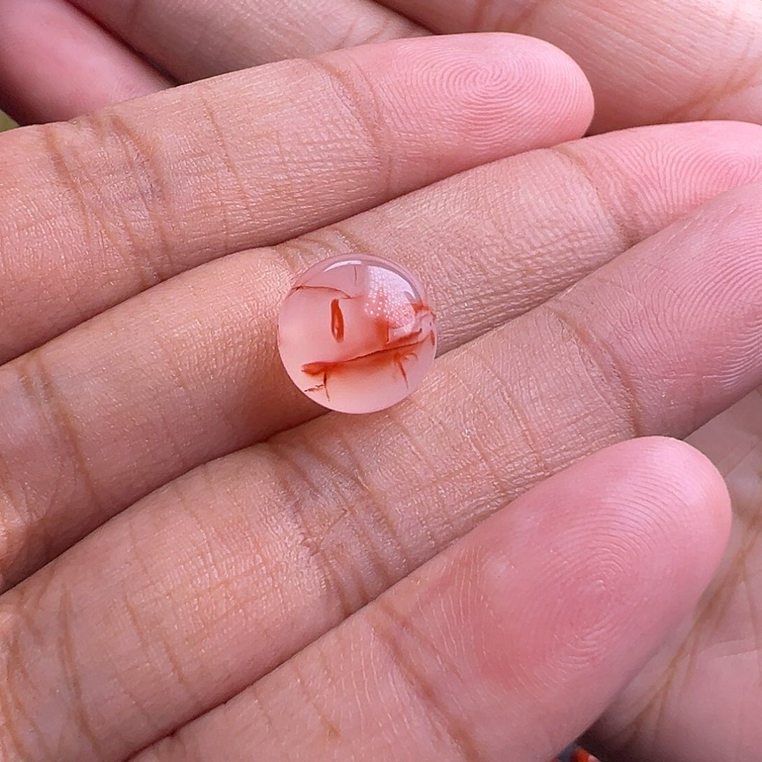未镶嵌南红玛瑙珠宝奇石飘花圆珠10.3mm