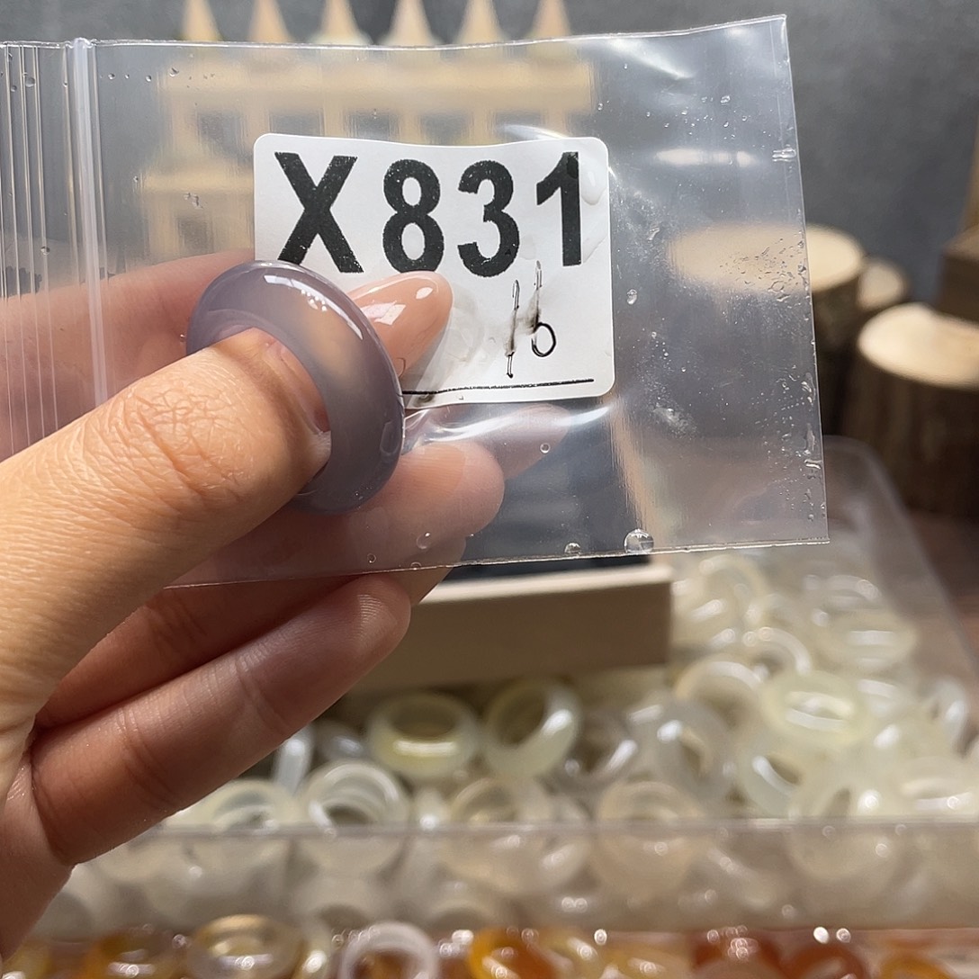 玛瑙/玉髓未镶嵌戒指831