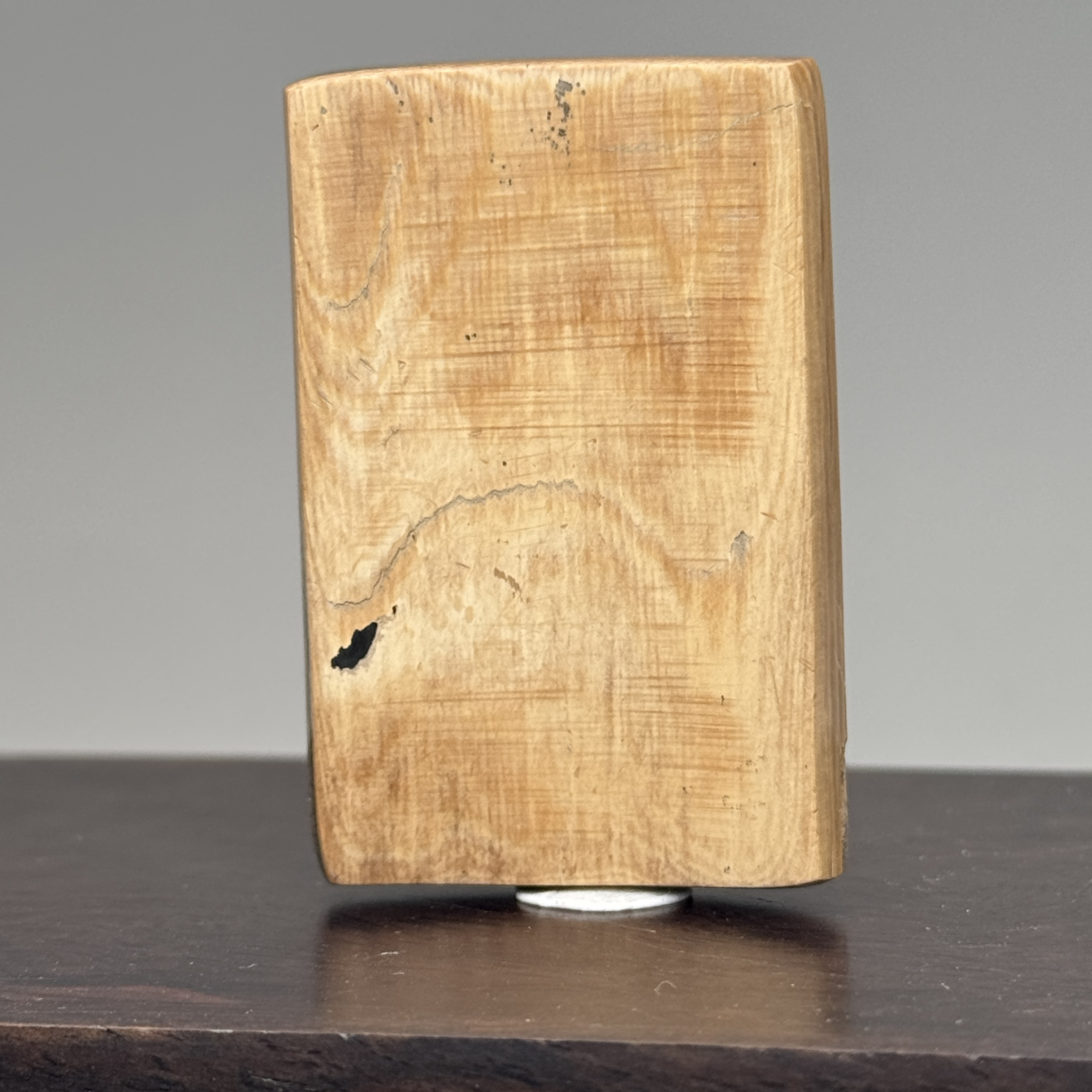 DEZHI/德志【新年福利】50*33*6mm15.8g坑裂无事牌天然猛犸牙K270