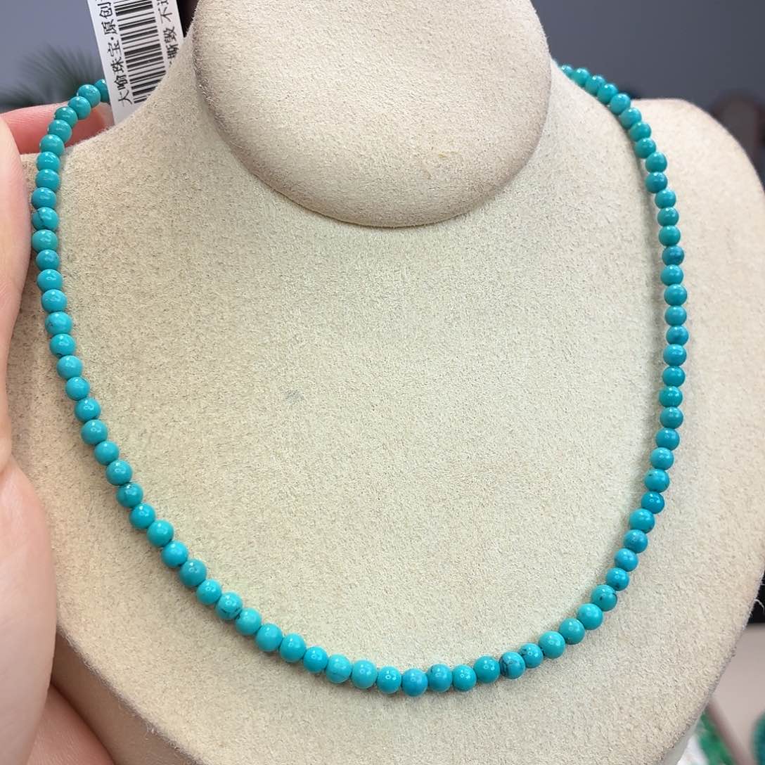 银S925镀金镶嵌绿松石手链