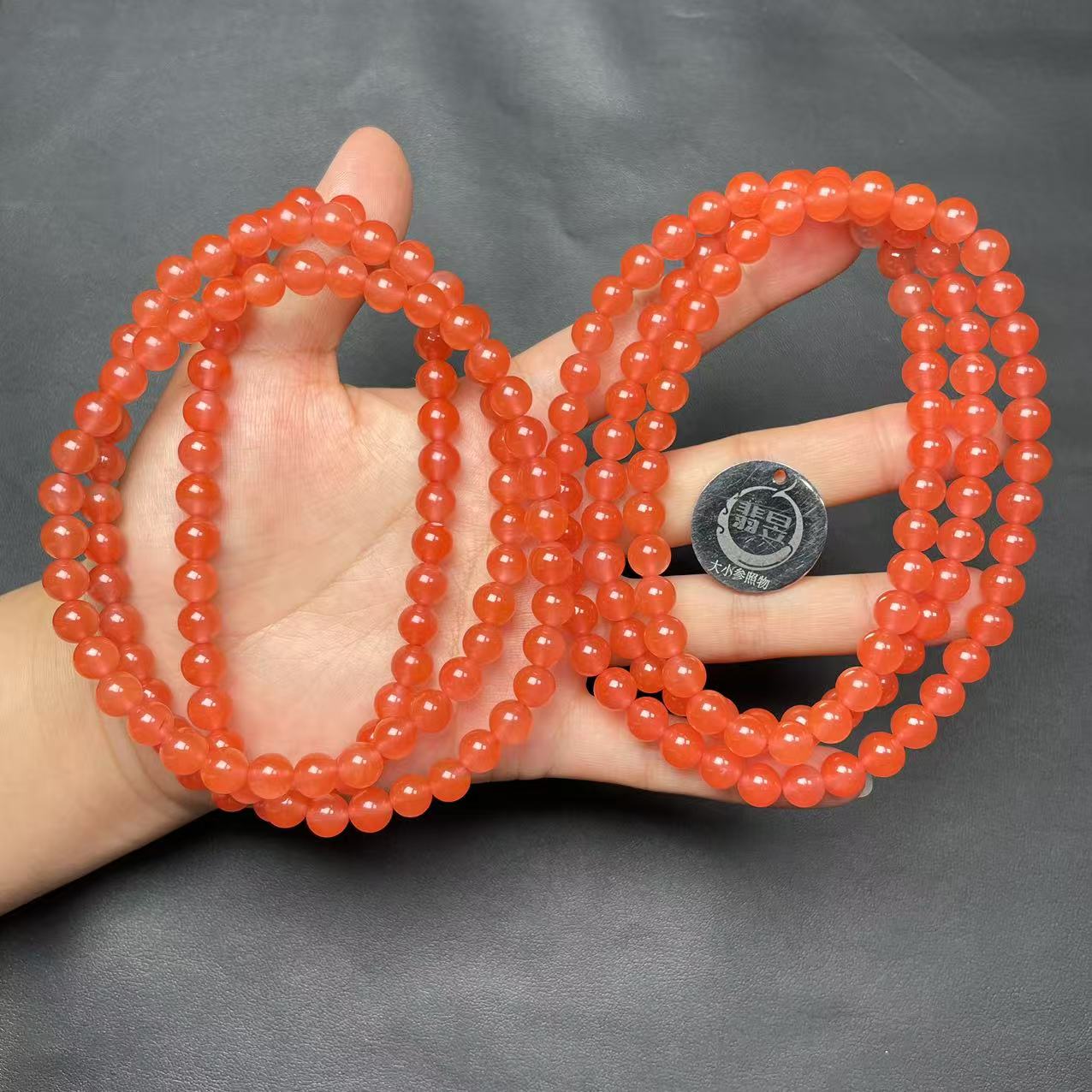 38262T06-3B21-南红珠链颈饰/约7+/约108颗/-多样性发其一