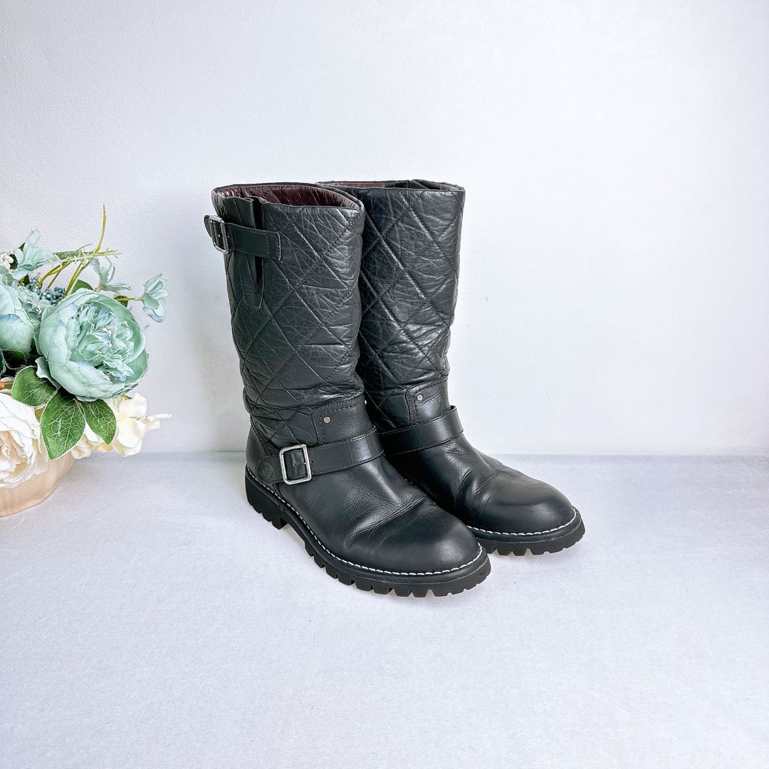 95新 Chanel/香奈儿 筒靴/39码/Xspr4074