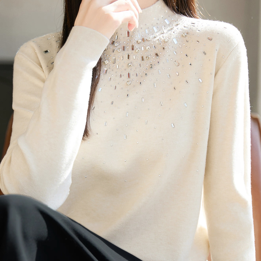 ！【银河满钻重工加绒】毛衣纯欲气质K13