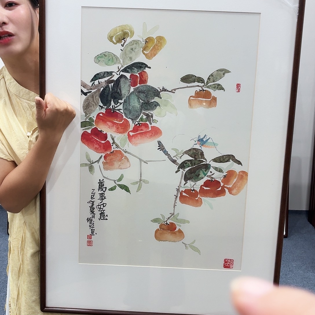 国画手绘作品120×60尺寸