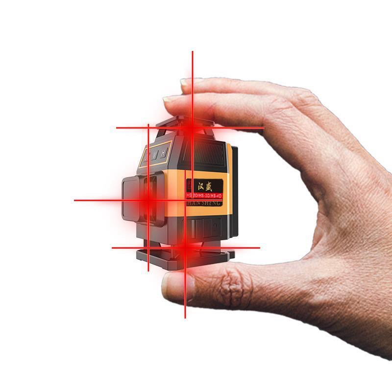 新款迷你红光高精度8线12线16线红外线水平仪