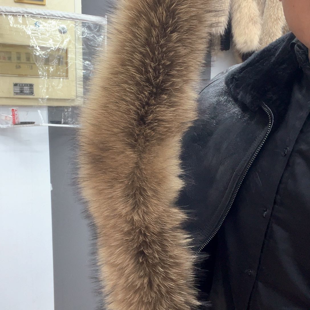 貉子毛本色毛领真毛
