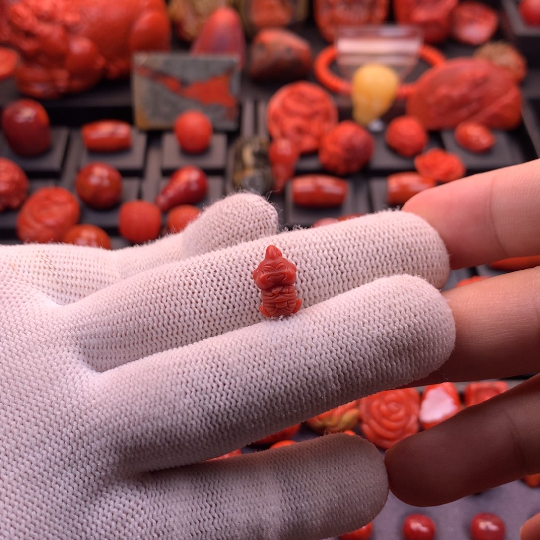 南红玛瑙未镶嵌【传仁】精工魔人布欧配饰8.4mm