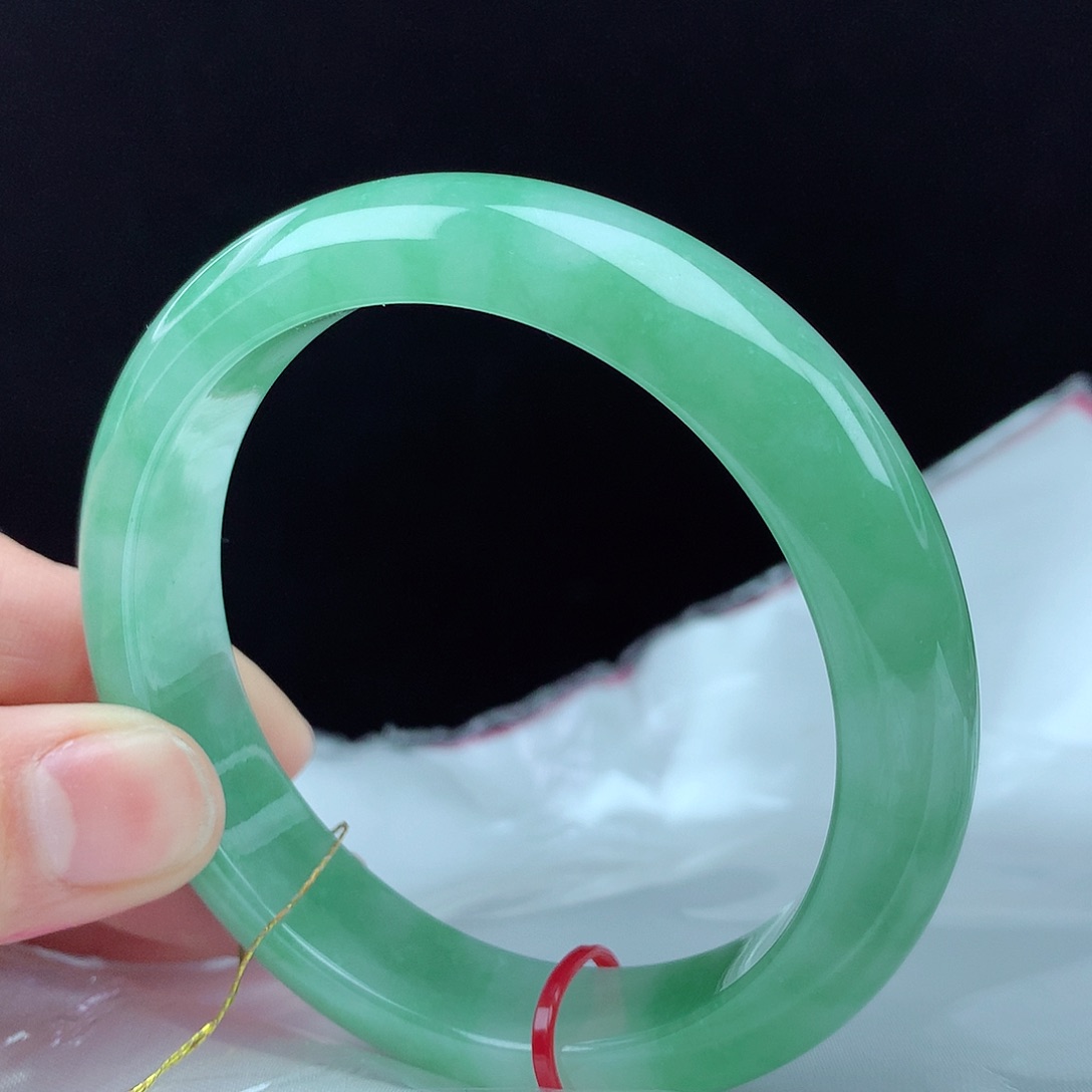 翡翠手镯未镶嵌59圈2821宽版