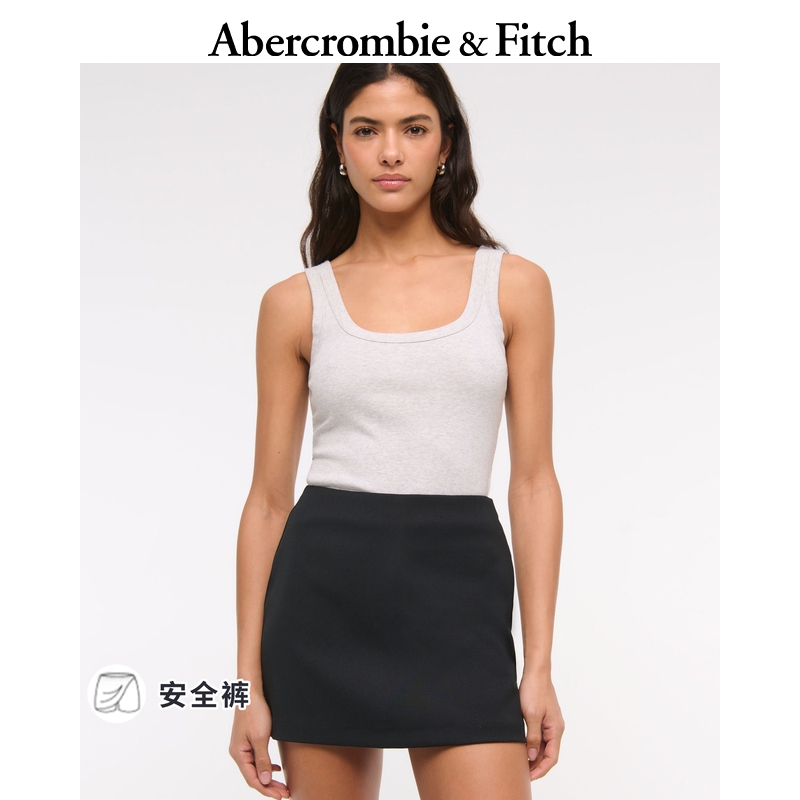 AF女装25夏季款气质百搭通勤高腰短款裙裤包臀半身裙143-5152
