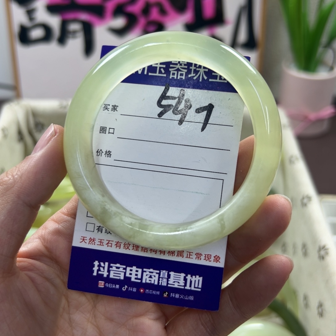 蛇纹石玉手镯未镶嵌486