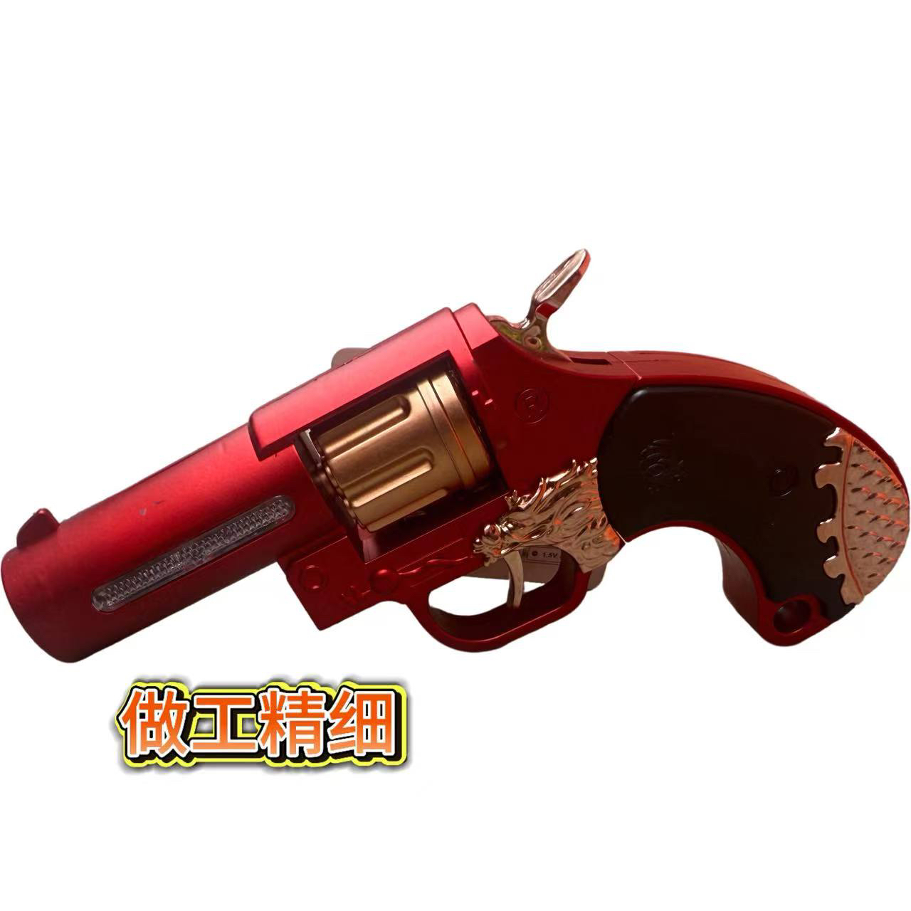 电动声光投影左轮玩具枪一扣一响适合3岁以上男女孩的手枪