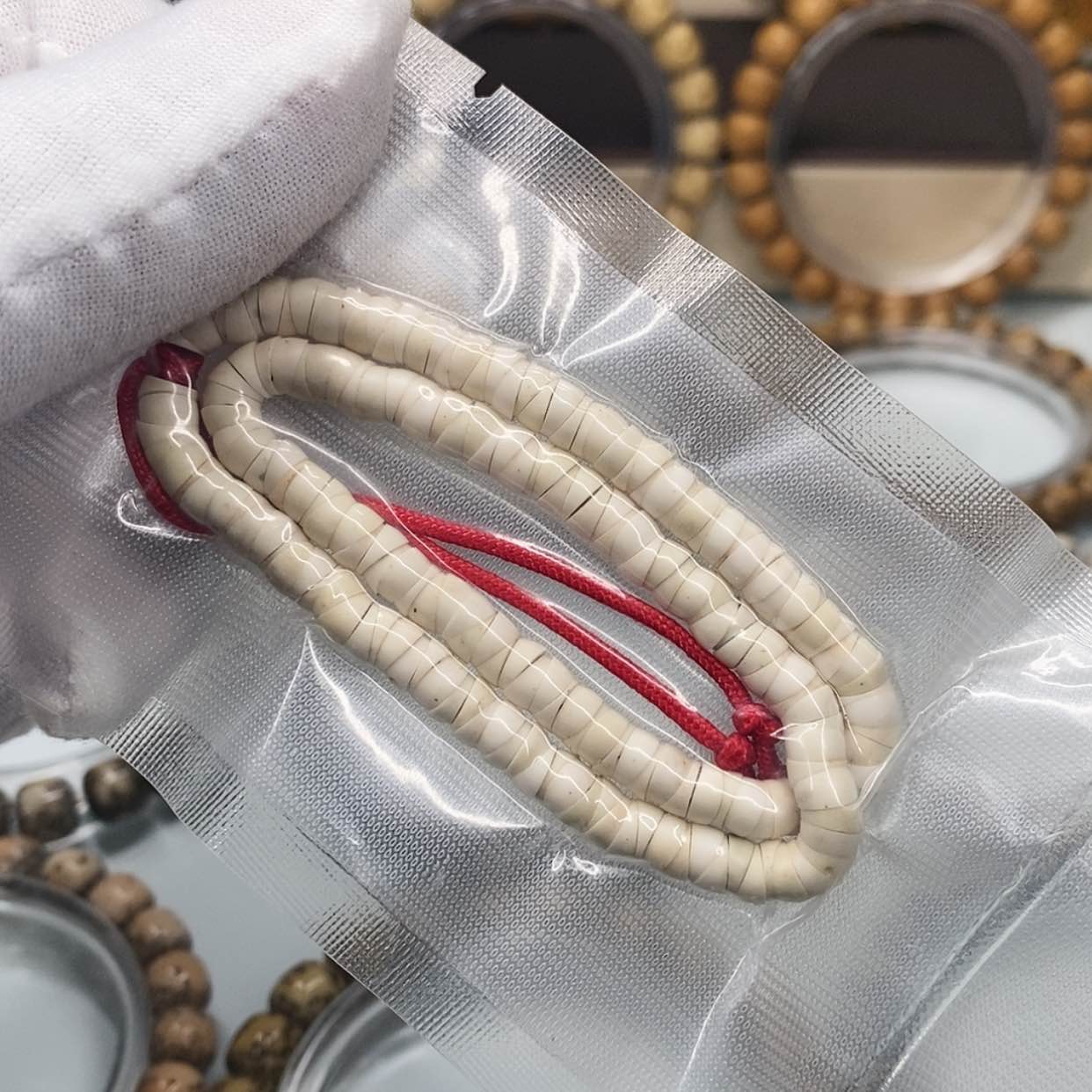 【闪购商品】手串星月菩提5m一物一图原生态同枝顺白6颗星