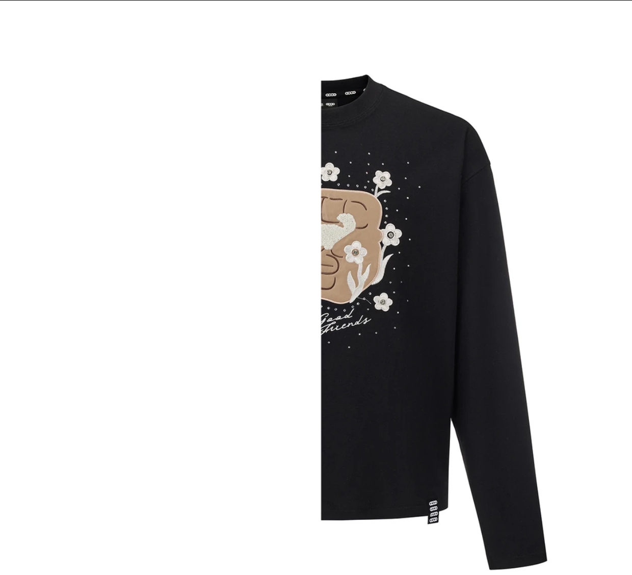 【男女情侣款】GOOD2025FD帖皮毛巾绣烫钻小狗时尚外套长袖男女同款