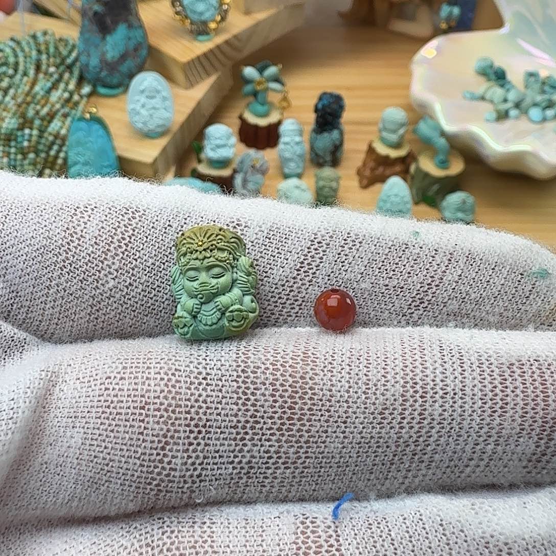 Z***Z南红玛瑙未镶嵌颈饰象神