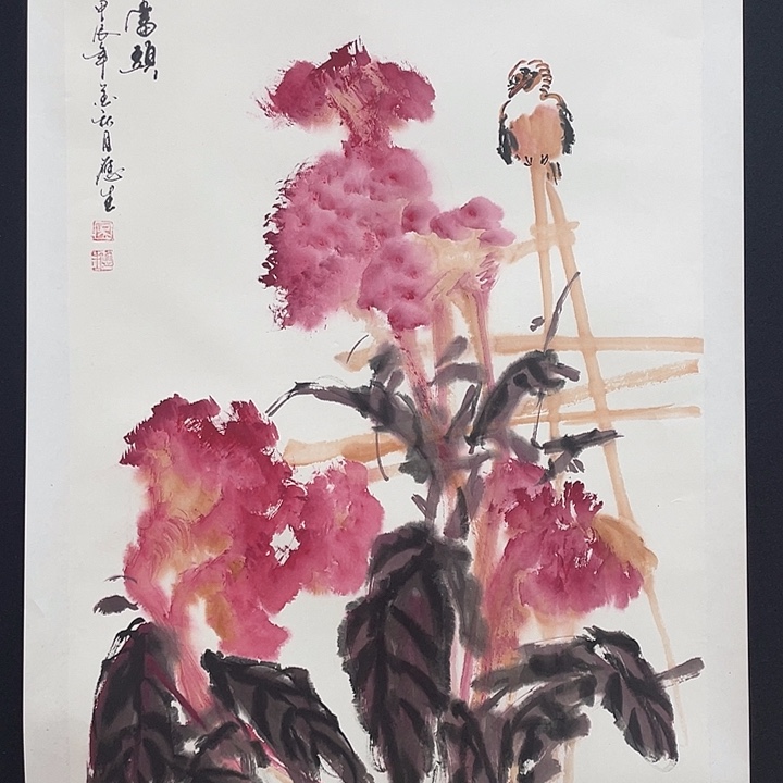 国画老师手绘作品