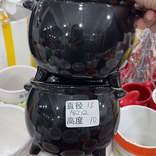 多肉绿植陶瓷花盆9.9包邮，有孔