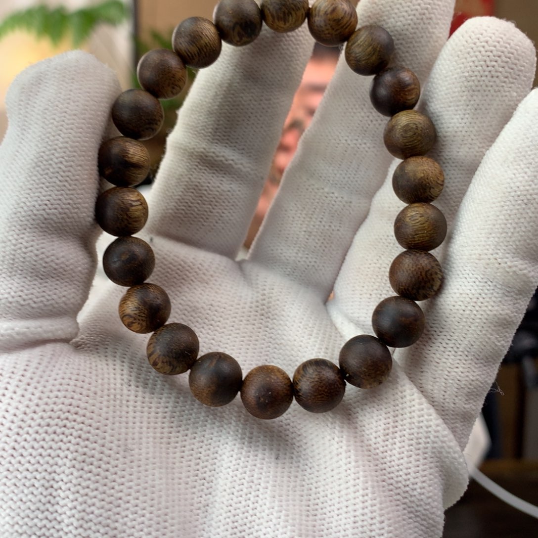 手串沉香9mm7克高结油微瑕