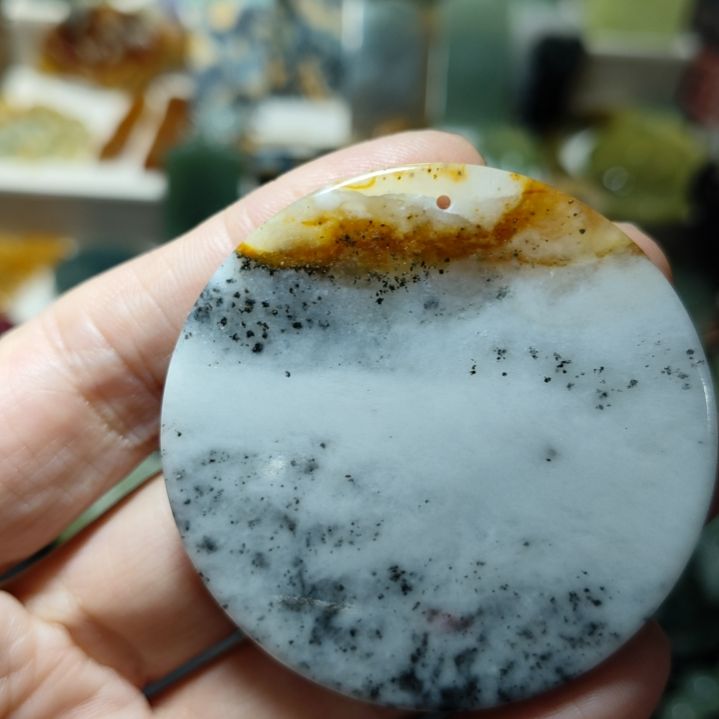 秋***3岫玉未镶嵌挂坠款式